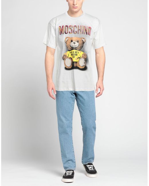 T-shirt di Moschino in White da Uomo