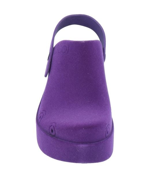 XOCOI Purple Mules & Clogs