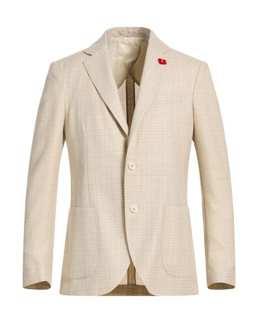 Lardini Natural Blazer Wool for men