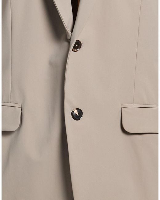 Rrd Gray Taupe Blazer Polyamide, Elastane for men