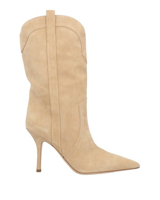 Paris Texas Natural Ankle Boots Leather