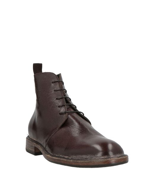 Moma Brown Dark Ankle Boots Calfskin for men