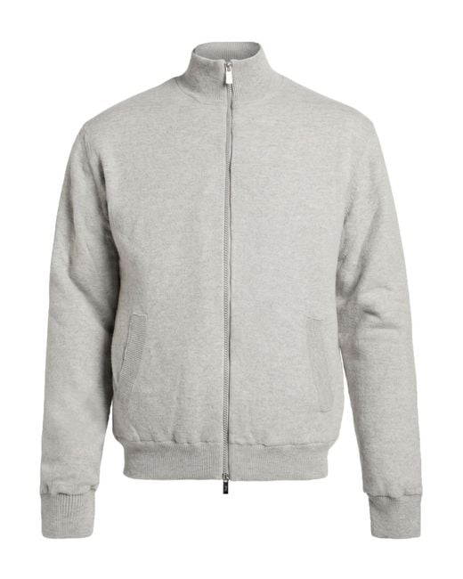 Fedeli Gray Light Jacket Wool, Cashmere for men