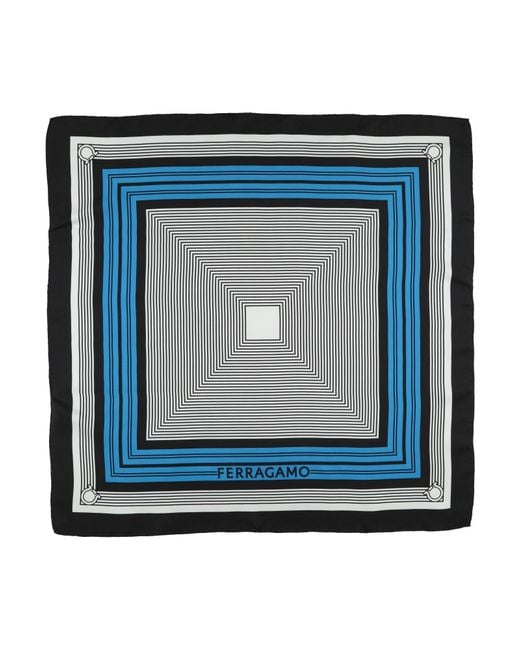 Ferragamo Blue Scarf