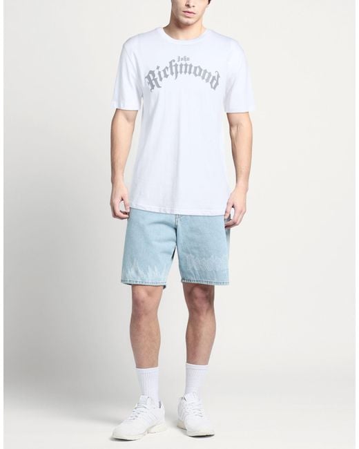 John Richmond White T-Shirt Cotton for men