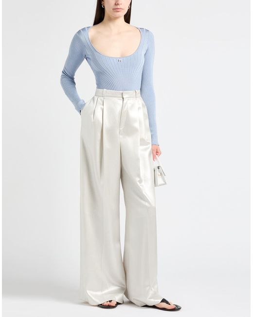 Mugler Blue Bodysuit Viscose, Elastane, Polyamide