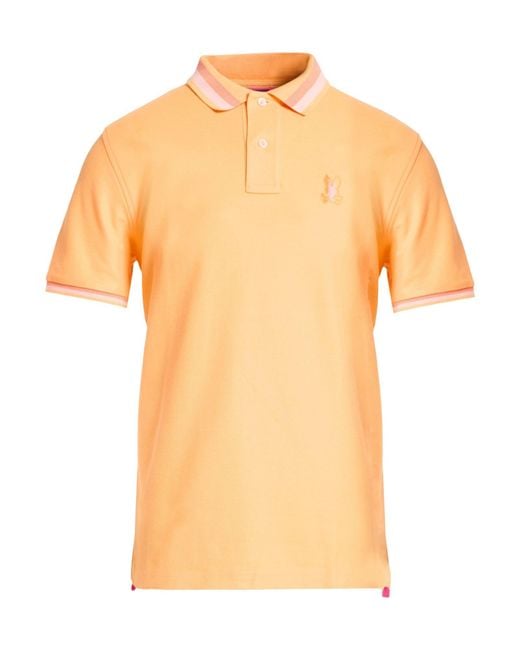 Psycho Bunny Orange Polo Shirts for men