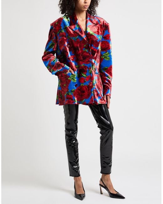 Magda Butrym Red Blazer Viscose, Nylon, Elastane