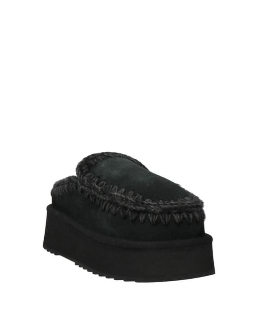 Mou Black Mules & Clogs