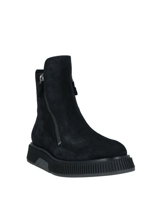 Giorgio Armani Black Ankle Boots for men