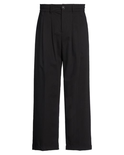 gavroche paris Black Pants Polyester, Viscose, Elastane for men