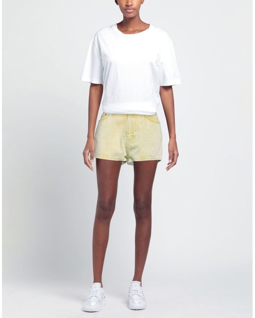 Dondup Metallic Denim Shorts