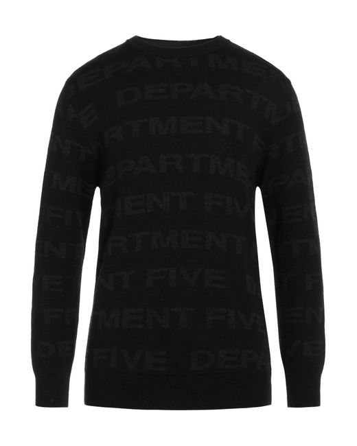 Department 5 Black Sweater for men