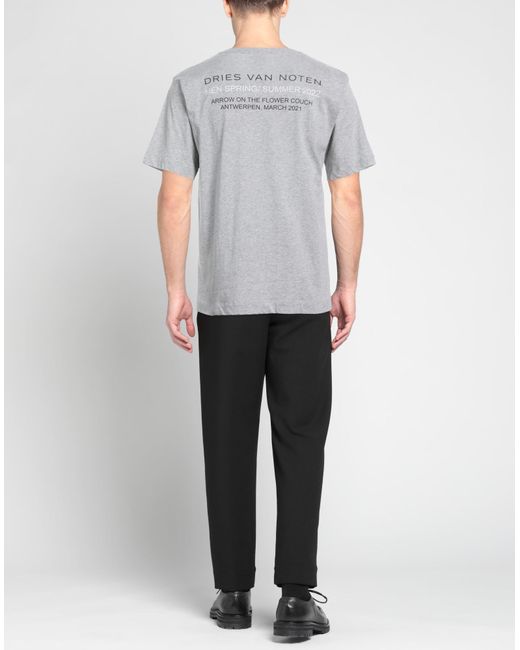 Dries Van Noten Gray T-shirt for men