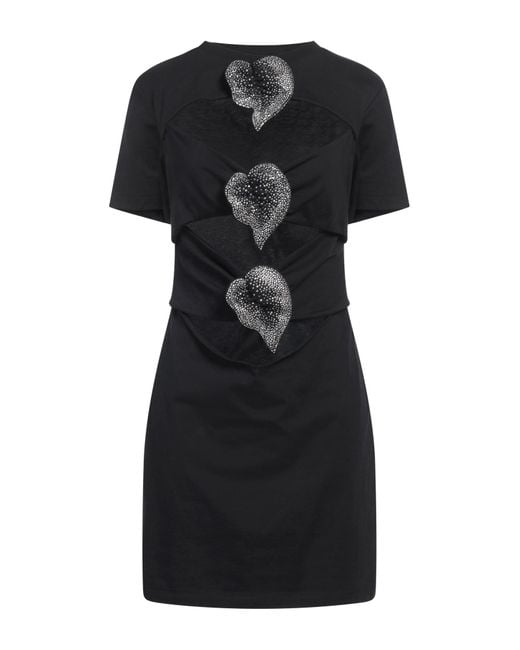 GIUSEPPE DI MORABITO Black Mini Dress Cotton
