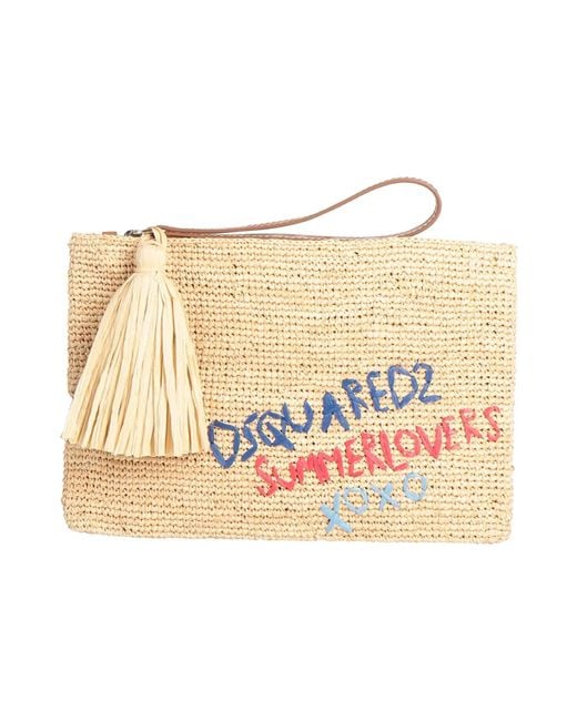 DSquared² Handbag Natural Raffia