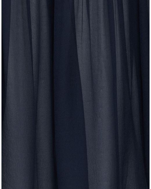 Alberta Ferretti Blue Midnight Top Silk