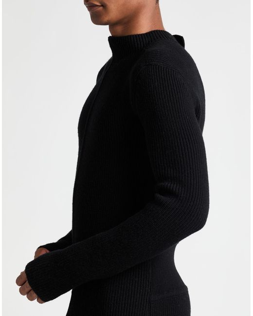 Rick Owens Black Playsuit Virgin Wool for men
