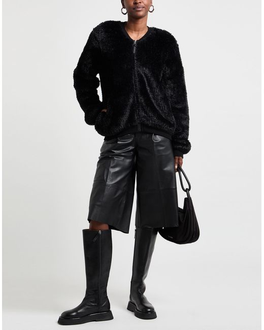 Replay Black Shearling- & Kunstfell