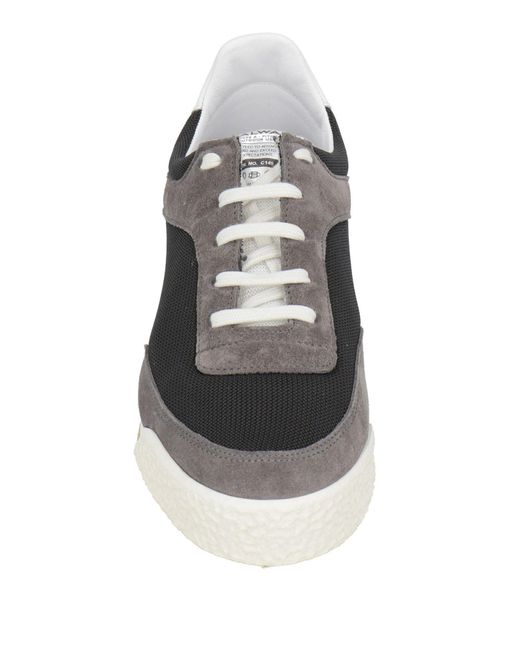 Spalwart Gray Sneakers Leather, Textile Fibers for men