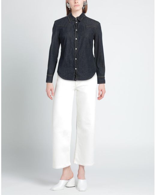 Gap Blue Denim Shirt Cotton