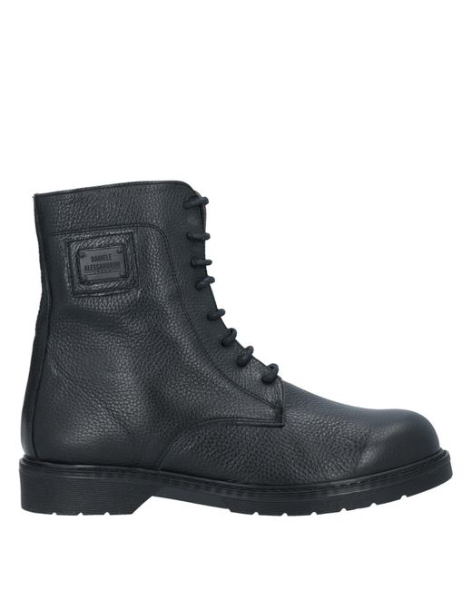 Grey Daniele Alessandrini Black Daniele Alessandrini Ankle Boots Leather for men