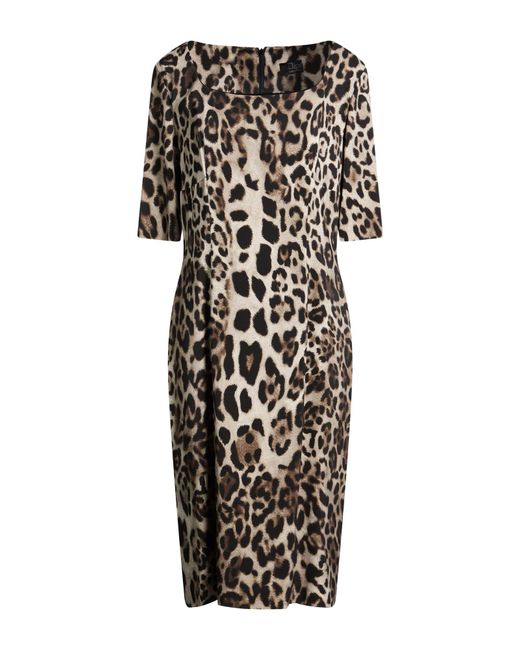 Clips Black Midi Dress Viscose, Elastane