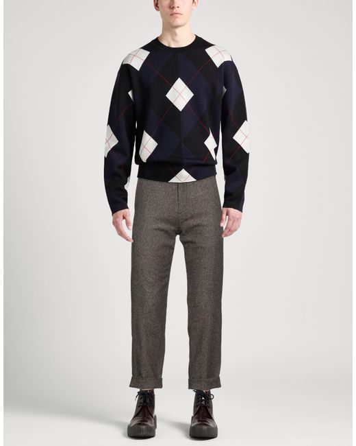 AT.P.CO Gray Pants Wool, Polyester, Cotton for men