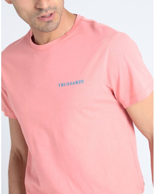 Trussardi Pink T-shirt for men