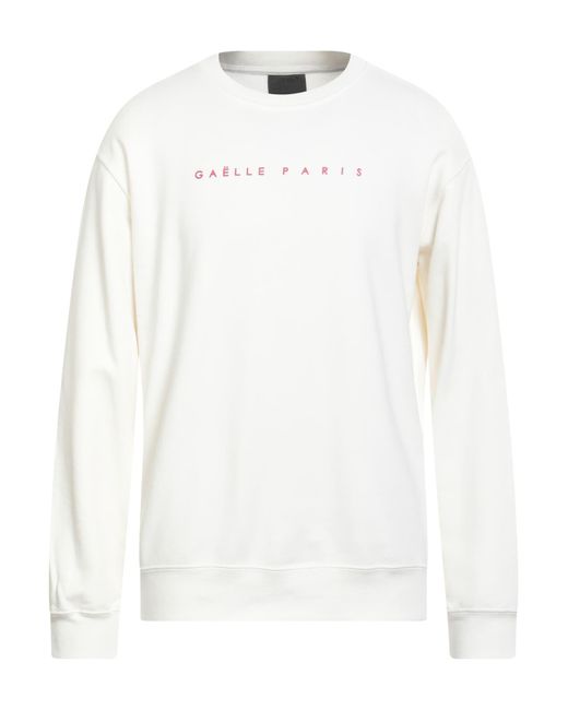 Gaelle Paris White Sweatshirt for men