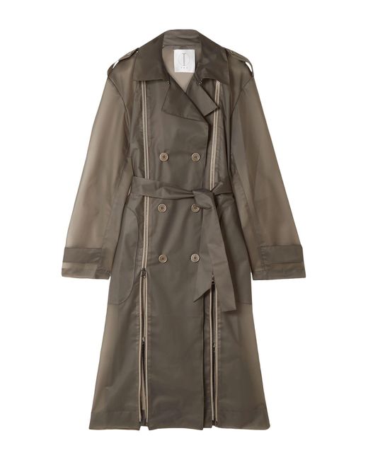Tre by Natalie Ratabesi Brown Overcoat & Trench Coat