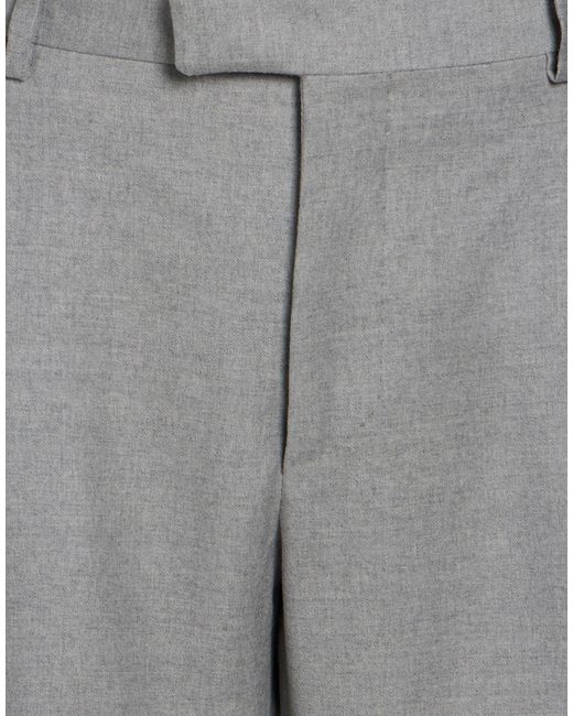 Paoloni Gray Light Pants Virgin Wool, Elastane for men