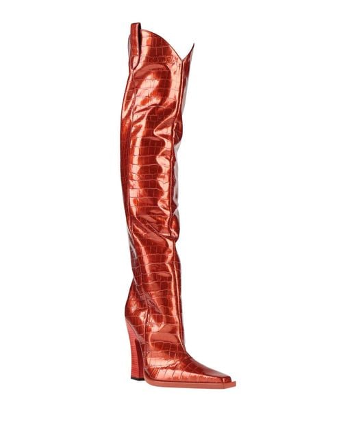 Tom Ford Red Boot Leather