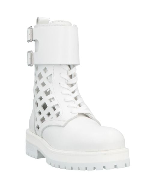 Dondup White Ankle Boots