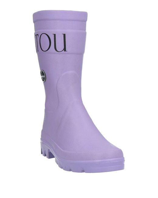 Patou Purple Ankle Boots