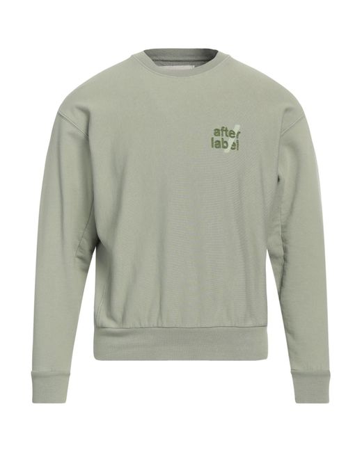 AFTER LABEL Green Sage Sweatshirt Cotton for men