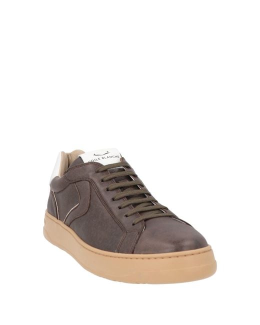 Voile Blanche Brown Sneakers Leather for men
