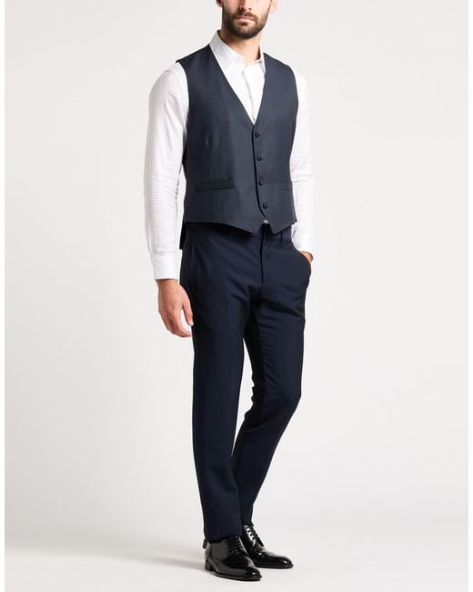 Lardini Blue Waistcoat for men