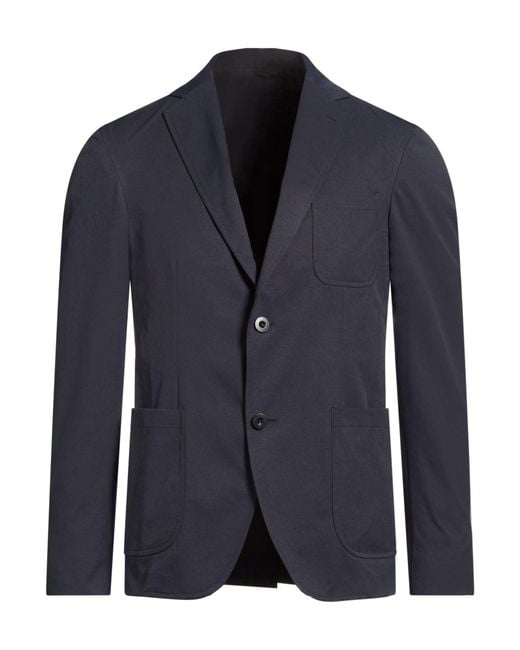 Slowear Blue Midnight Blazer Polyester for men