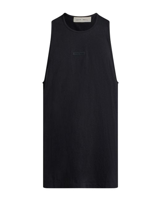 Fear Of God Black Tank Top Cotton for men