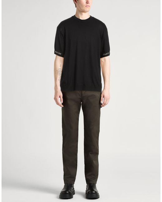 Emporio Armani Black Sweaters for men