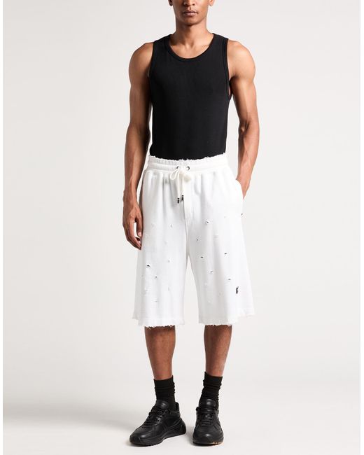 Dolce & Gabbana White Shorts & Bermuda Shorts Cotton for men