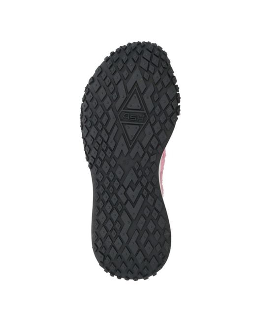 Ash Pink Sneakers Leather, Textile Fibers
