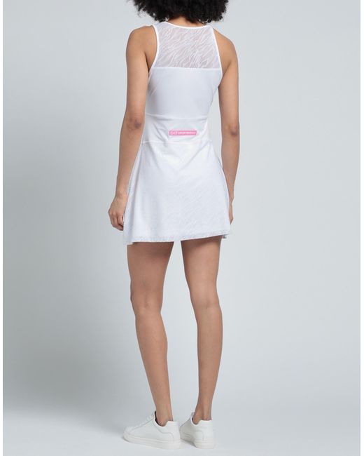 EA7 White Mini Dress