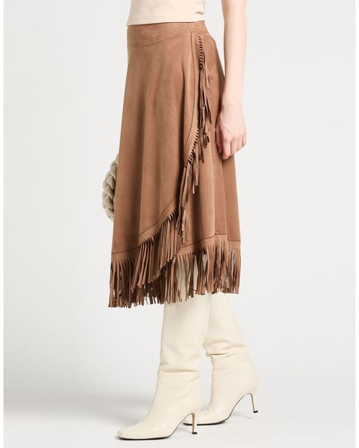 Irie Brown Midi Skirt