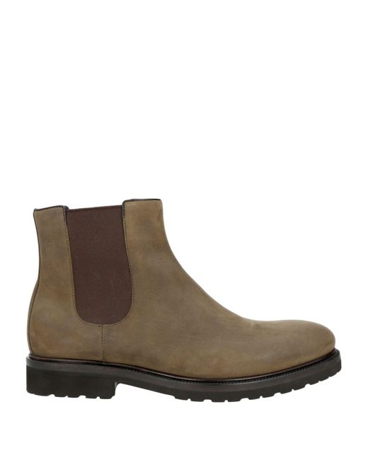 A.Testoni Brown Ankle Boots for men