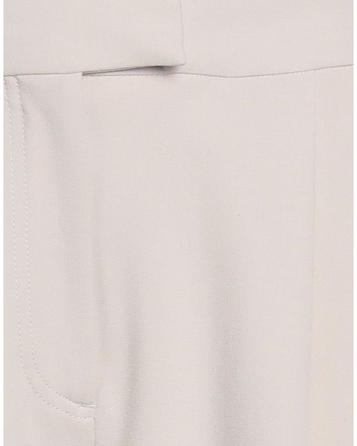 Calvin Klein White Pants Polyester, Viscose, Elastane