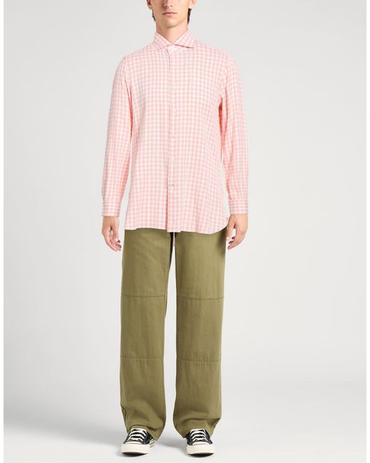 Isaia Pink Shirts for men