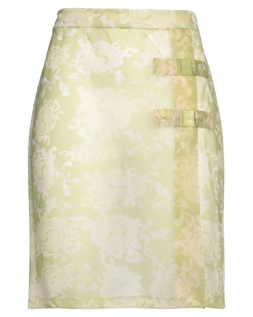 DSquared² Yellow Mini Skirt Polyamide