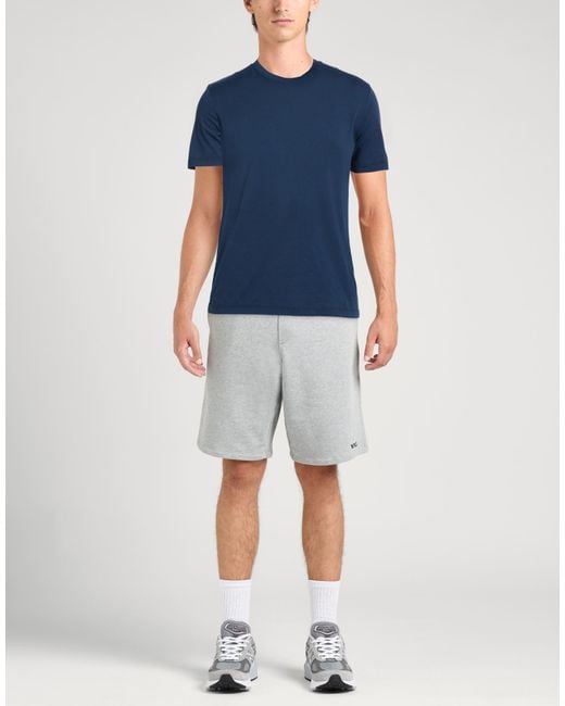Alpha Studio Blue T-Shirt Cotton, Elastane for men
